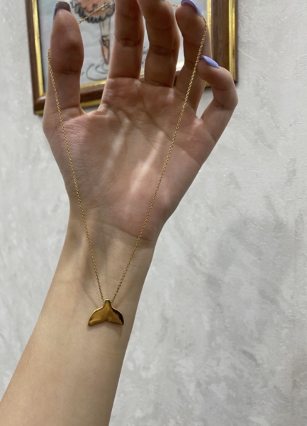 گردنبند نقره دم وال