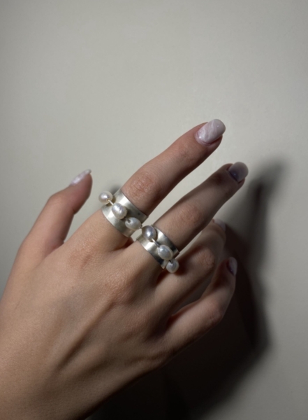 انگشتر نقره ماه دانه