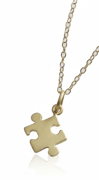 گردنبند نقره تکه پازل