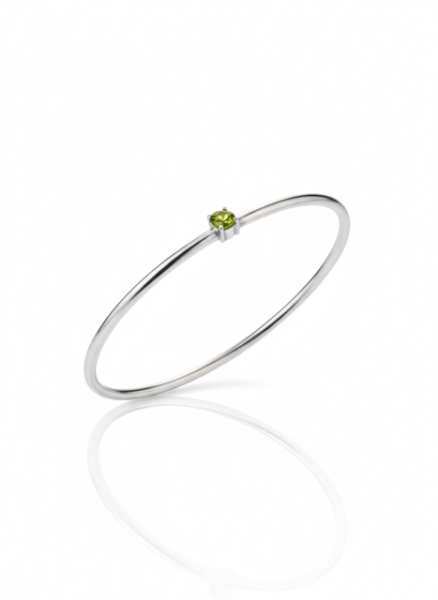 بنگل نقره تک نگین