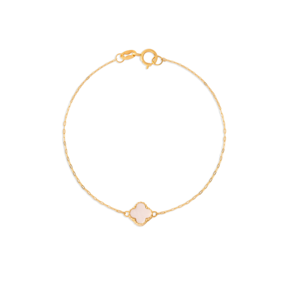 دستبند طلا ونکلیف سفید