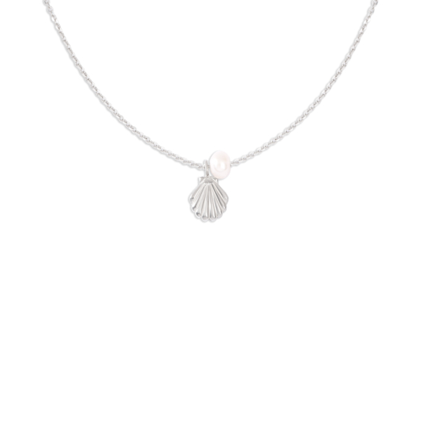 گردنبند نقره صدف و مروارید