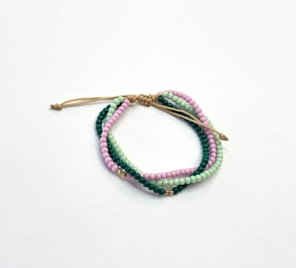 دستبند طلا چهارگوی تراش دار براق رزگلد