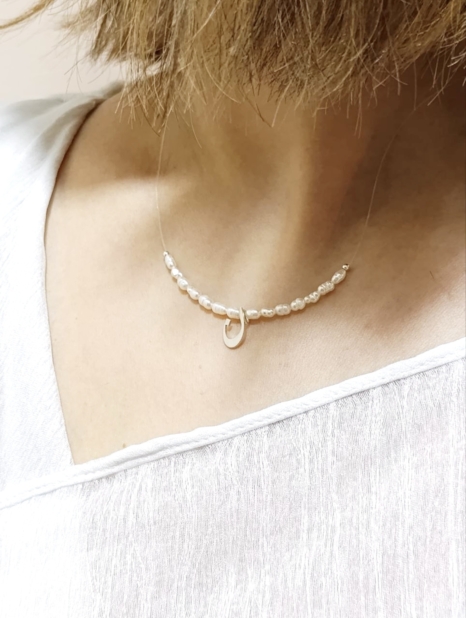 گردنبند حروف نقره