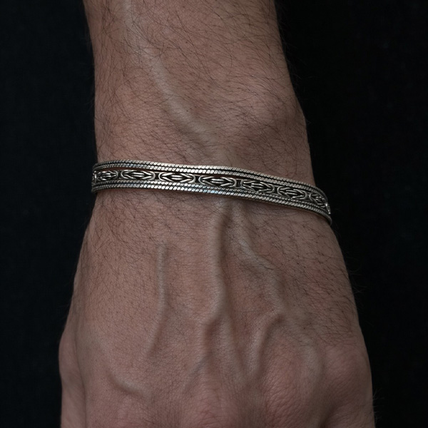 دستبند نقره کرال