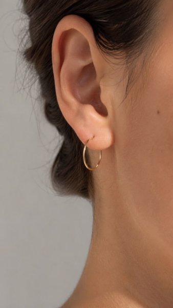 گوشواره طلا حلقه ای
