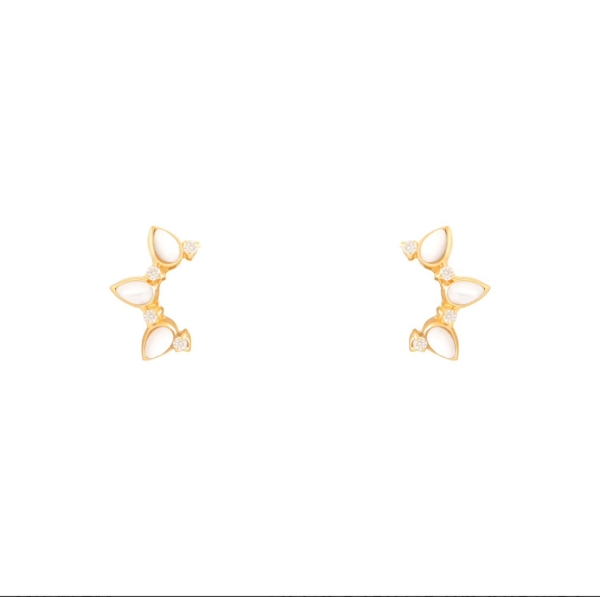گوشواره طلا مینلاوا و صدف