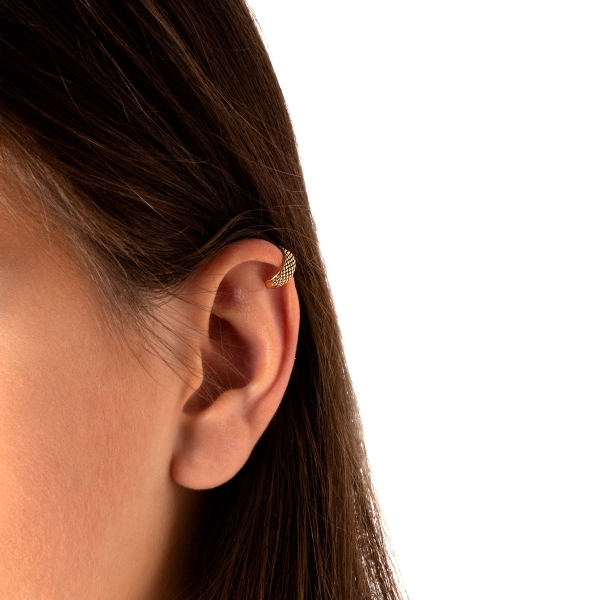 ایر کاف ”ear cuff” طلا نقطه