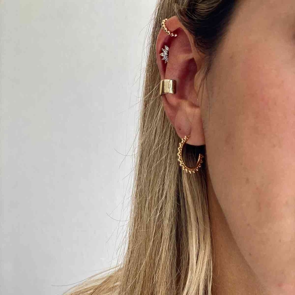 ایر کاف ”ear cuff” طلا گیره ای