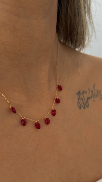گردنبند طلا دانه انار